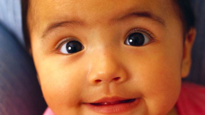 Innocent Baby Face Closeup
